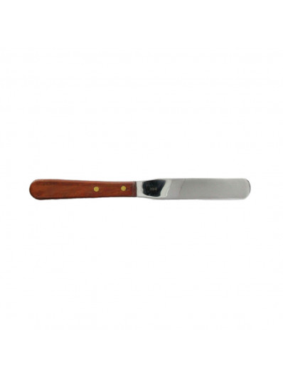 Spatule Droite Manche Inox Bois 20Cm
