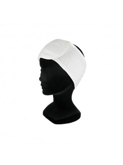 Bandeau Eponge Blanc 100% Coton Finition Biais+Velcro