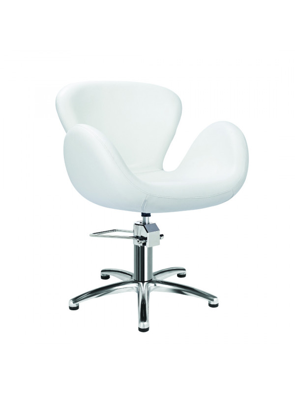 Fauteuil De Coupe Chloé Étoile Chrome, Blanc MCHLOE WF RCos