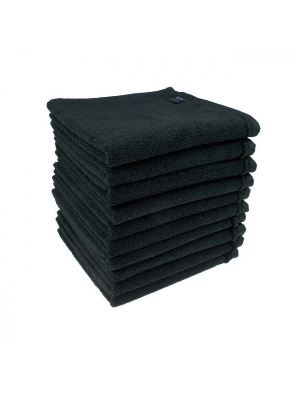 Serviette microfibre soft touch Black x12 RCOSSERVBLACK RCos
