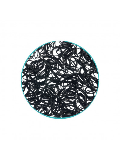 Mini Elastiques Caouchouc 500 Pièces Noir