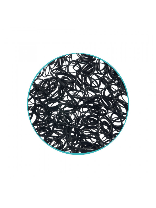 Mini Élastiques Caoutchouc 500pcs Noir 4432959 RCos